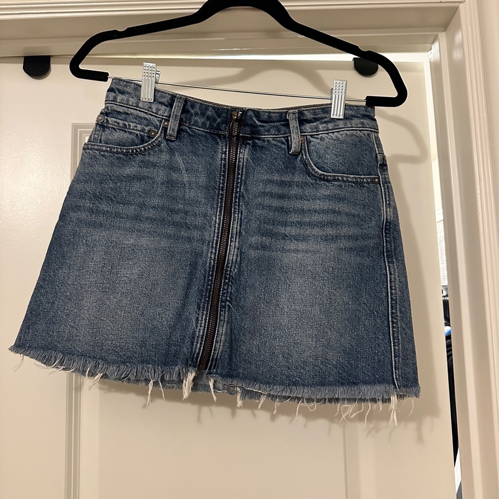 Free People Denim Mini Skirt